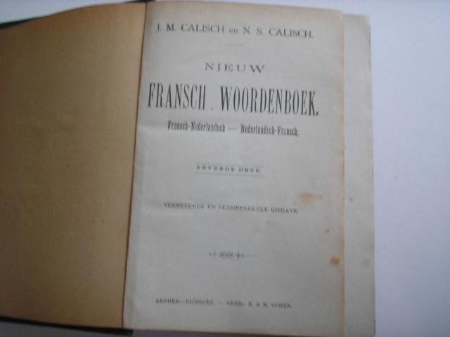 Calisch - Fransch Woordenboek 7e druk