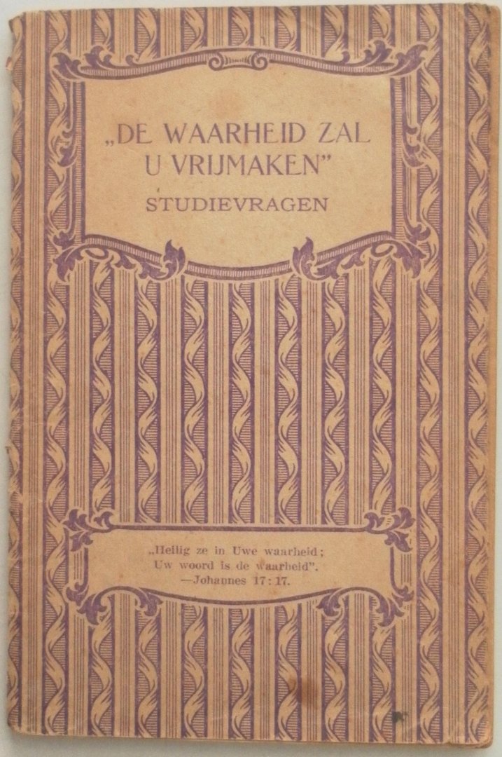 Watchtower - De waarheid zal u vrijmaken Studievragen