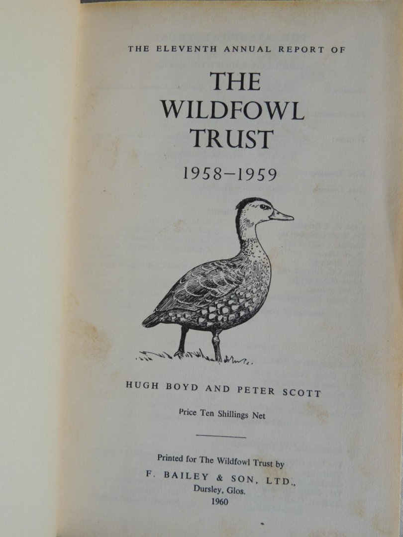 Boyd, Hugh illust. P.Scott - The Eleventh Annual Report of The Wildfowl Trust 1958 - 1959