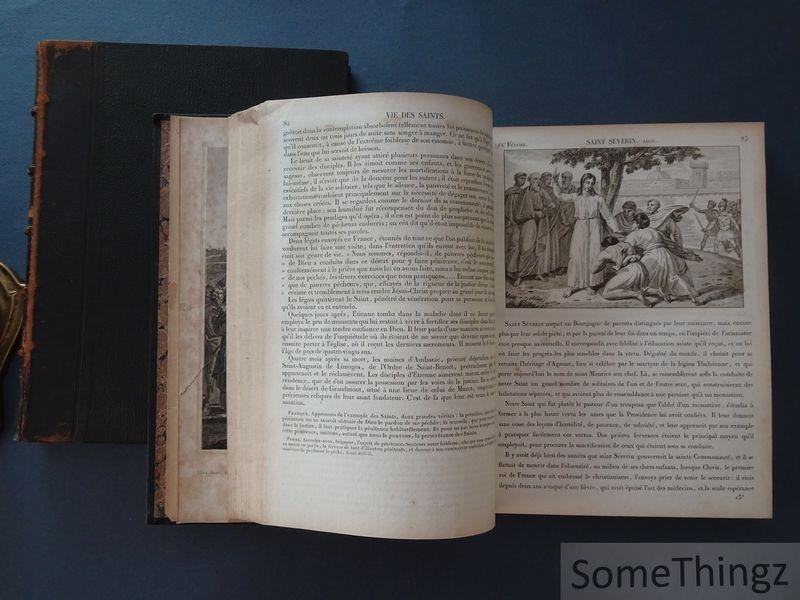Alban Butler, Jean-François Godescard et Jean-Baptiste Bourdier-Delpuits. - Vies des Saints, ou Abrégé de l'histoire des Pères, des Martyrs et autres Saints, pour tous les Jours de l'Année. Tome premier et Tome second.