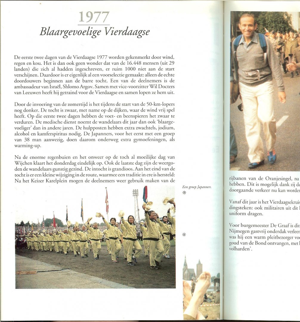 Cris Bos,Marcel Claassen & Wil Docters en vele andere auteurs * De Goudenkruisdragers - De Wereld wandelt Uitgegeven bij de 75e Internationale Vierdaagse Afstandsmarsen Nijmegen 1991 *