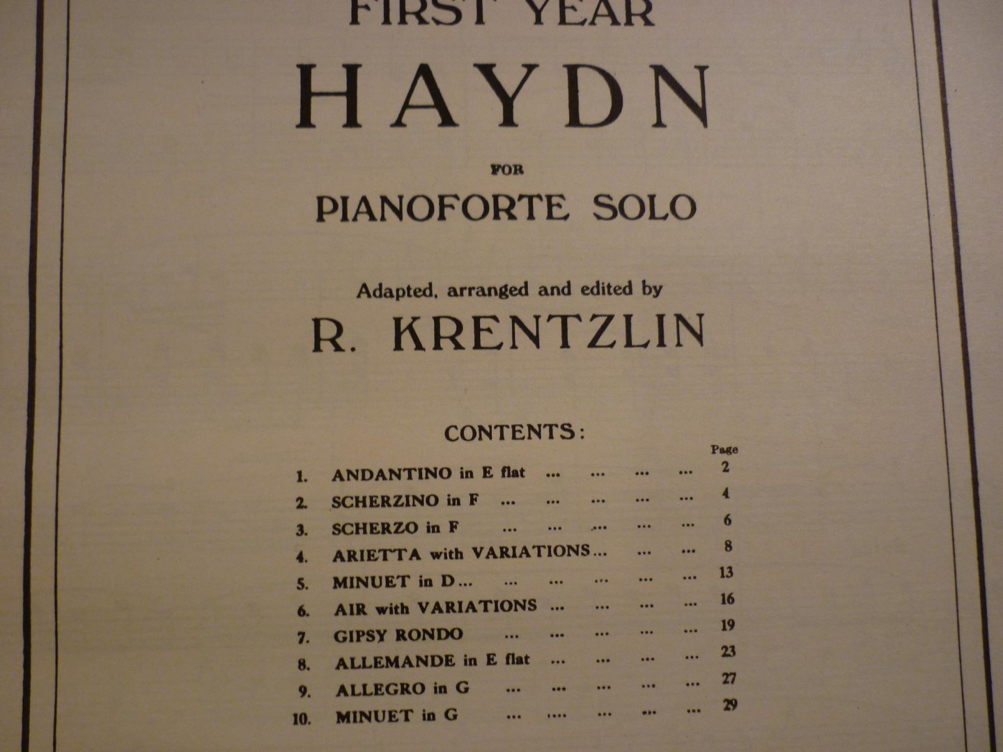 Haydn en Mozart - First Year Haydn  //  Second Year Haydn  //  First Year Mozart  // Second Year Mozart