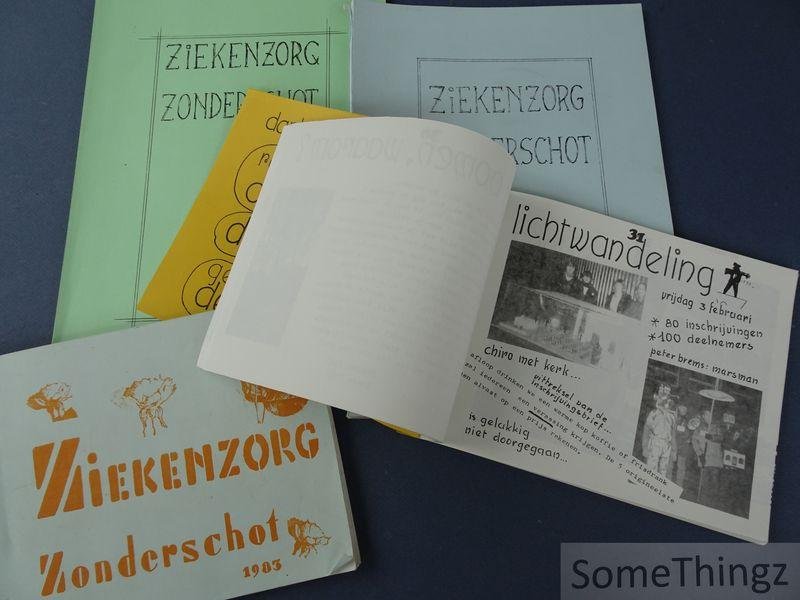 Lode Gysemans / Paul Goossens. - Ziekenzorg Zonderschot. Nr. 11 (1983), Nr. 12 (1984), Nr. 14 (1986), Nr. 15 (1987).