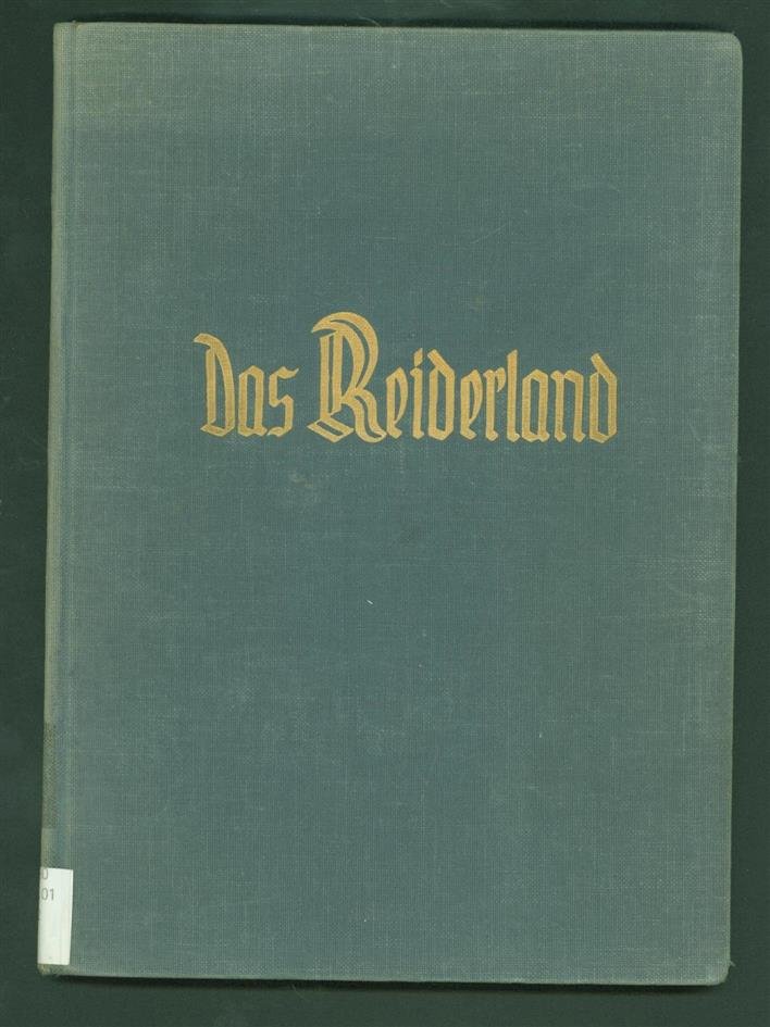 Siebs, Benno Eide. - Das Reiderland : Beiträge zur Heimatkunde des Kreises Weener