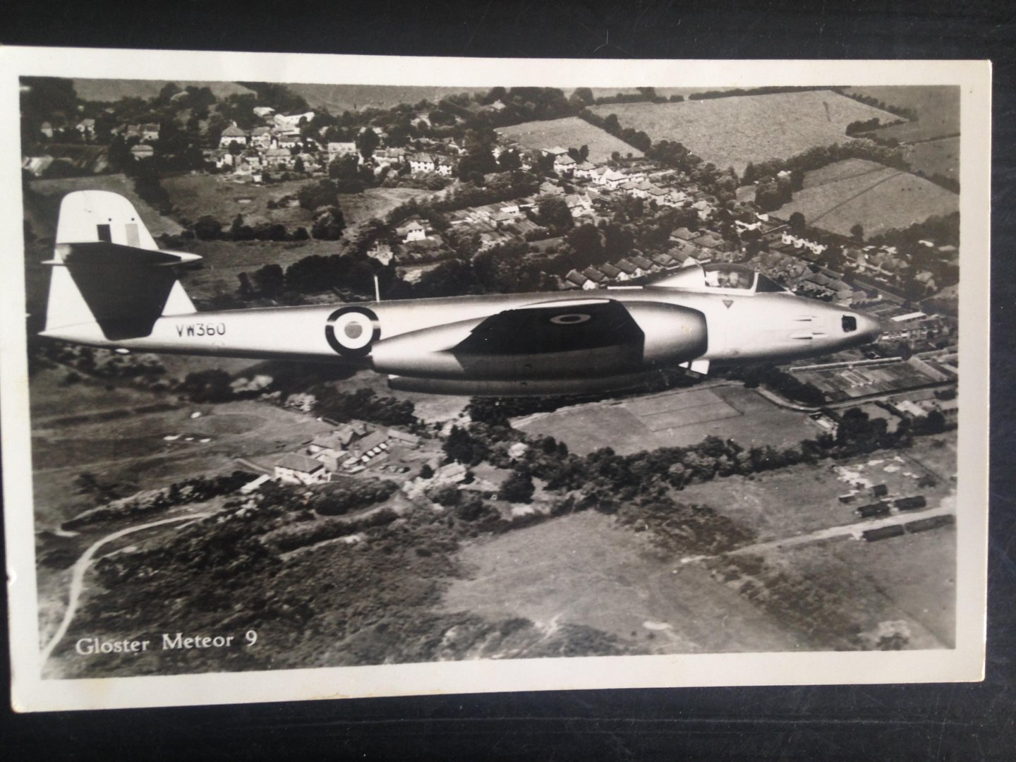  - Gloster Meteor F.R.9 Straalverkenner, Gelopen kaart