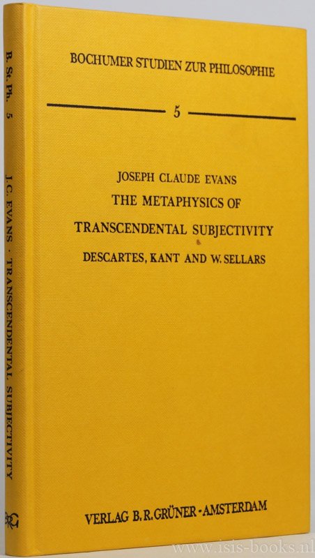 EVANS, J.C. - The metaphysics of transcendental subjectivity. Descartes, Kant and W. Sellars.