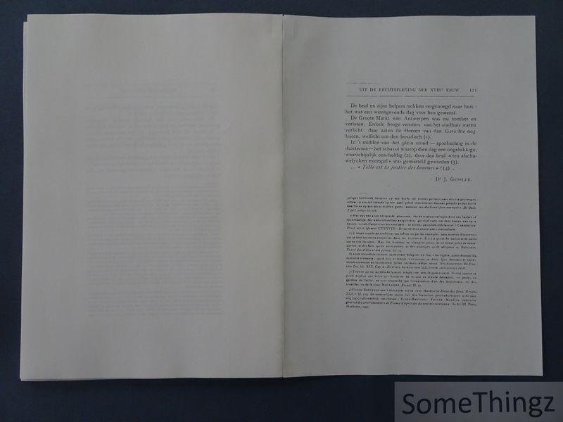 J. Gessler. - Proces van een Maaseycker brandbriefschrijver te Antwerpen. [FOTOKOPIE]