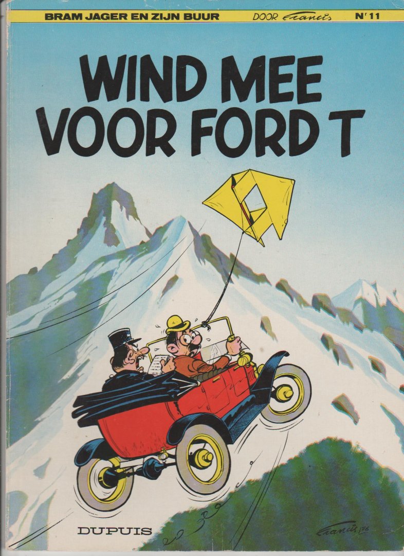  - Bram Jager en zijn buur nr.11 wind mee voor Ford T eerste druk
