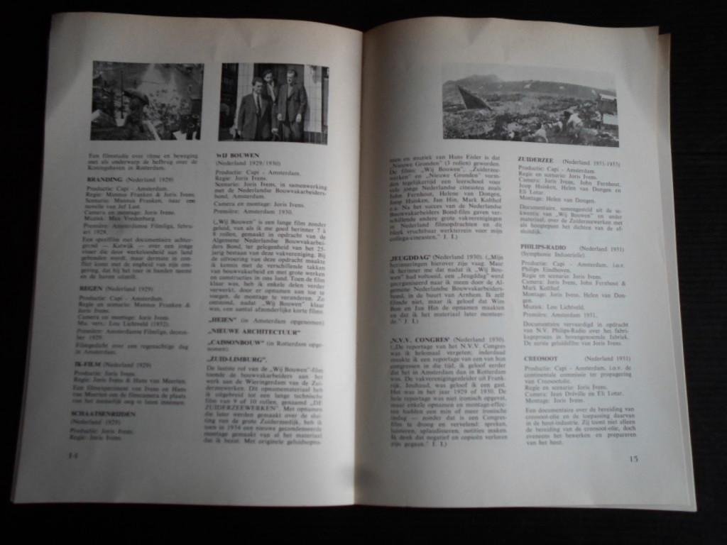 Saaltink, Hans - Joris Ivens 65 jaar, brochure