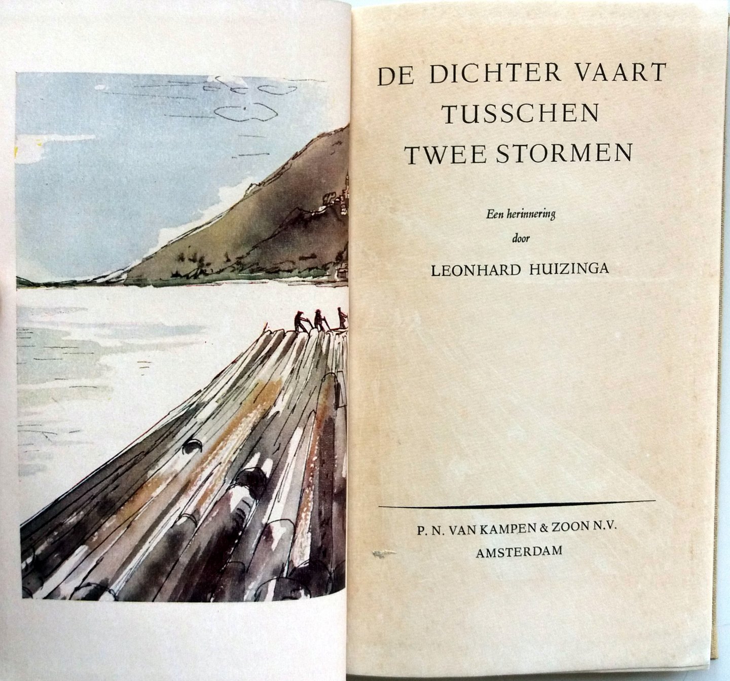 Huizinga, Leonhard - De dichter vaart tusschen twee stormen