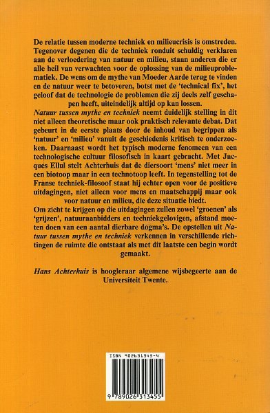 Achterhuis, Hans - Natuur tussen mythe en techniek.