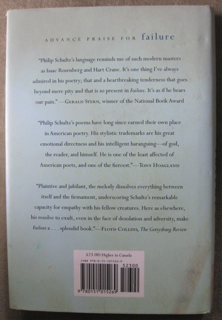 Schultz, Philip - Failure  -   Poems