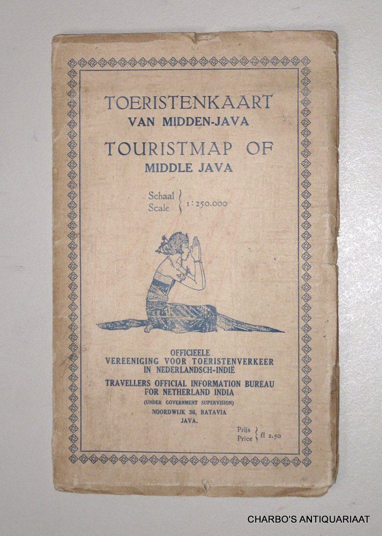 MAP, - Toeristenkaart van Midden-Java. Touristmap of Middle Java Schaal/scale 1:250,000.