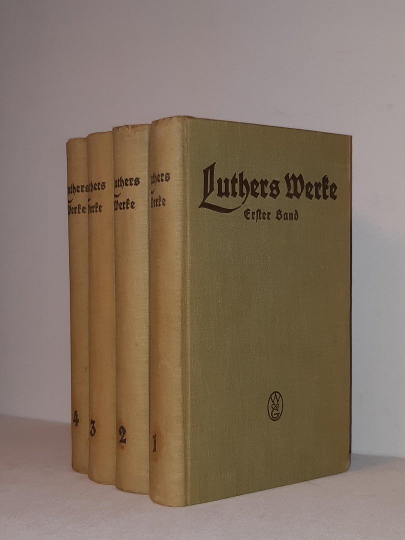 Clemen, Otto - Luthers Werke in Auswahl. 4 Bande (complete set)