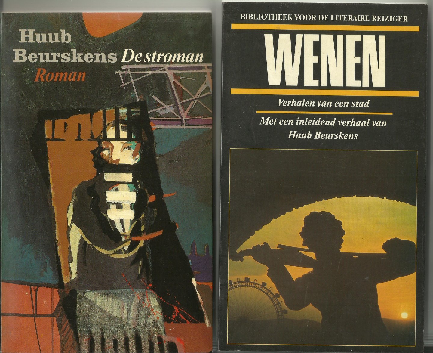 Beurskens, Huub (VIER BOEKEN!) - De leguaan/ Noordzeepalmen. Roman/ De stroman/ Wenen. Verhalen van een stad
