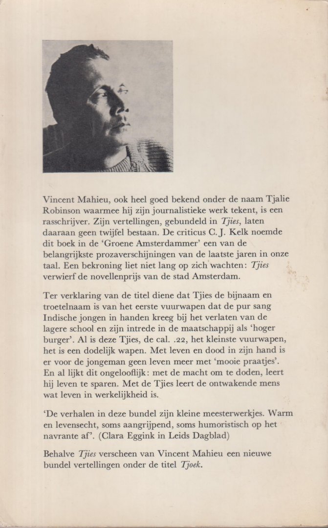 Mahieu (pseudonien van J.J.Th. Boon, 1911-1974), Vincent - Tjies - vertellingen