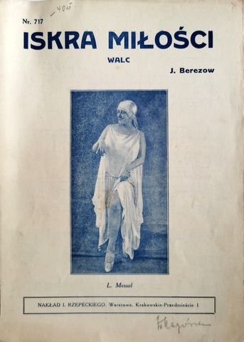 Berezow, J.: - Iskra milosci. Walc.