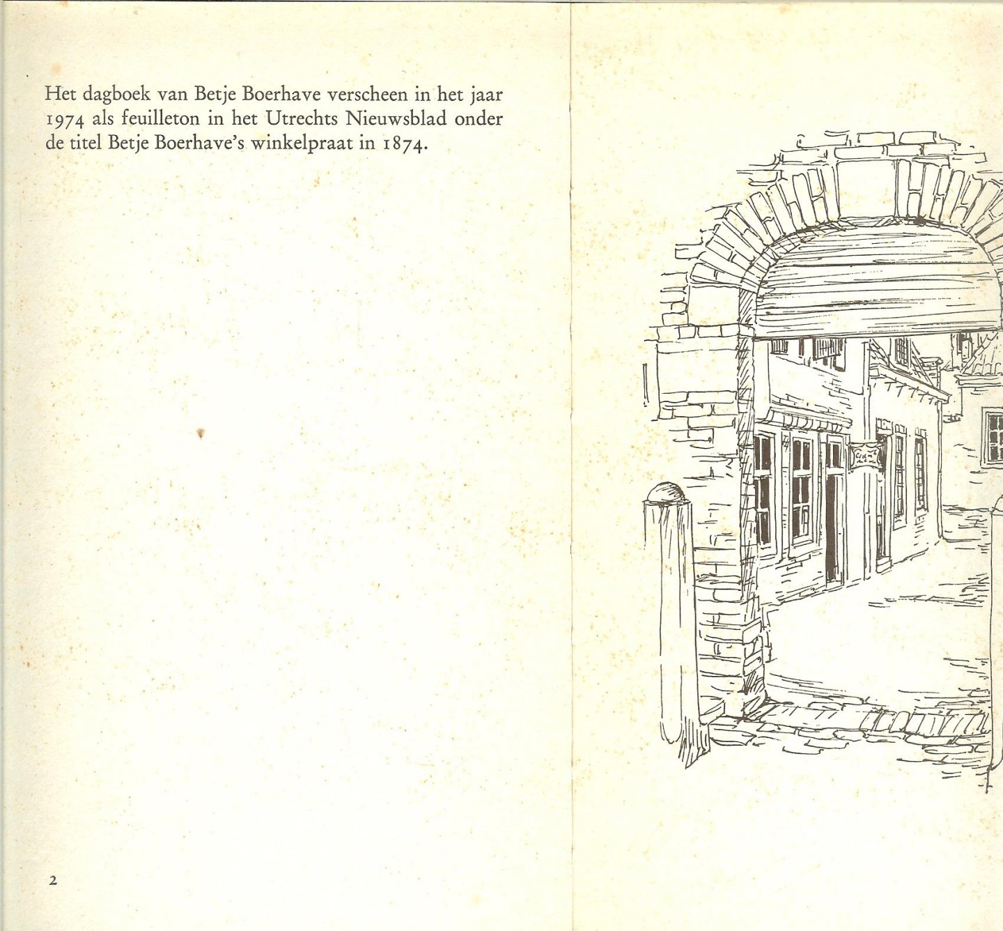 Mr.J.Veenhoven & en Tekeningen Lies ter Horst-Veenhoven * Deel I   ... en het zijn prachtige tekeningen vind ik - Het dagboek van Betje Boerhave [Elisabeth] 1874 Voorjaar en zomer 1874**ontwerp omslag Carl de Vaal met gebruikmaking van een tekening van A.J.Gijsbers en is gezet uit de 12 punts Garamond en Grafisch bedrijf Domstad.B.V te Montfoort drukte het