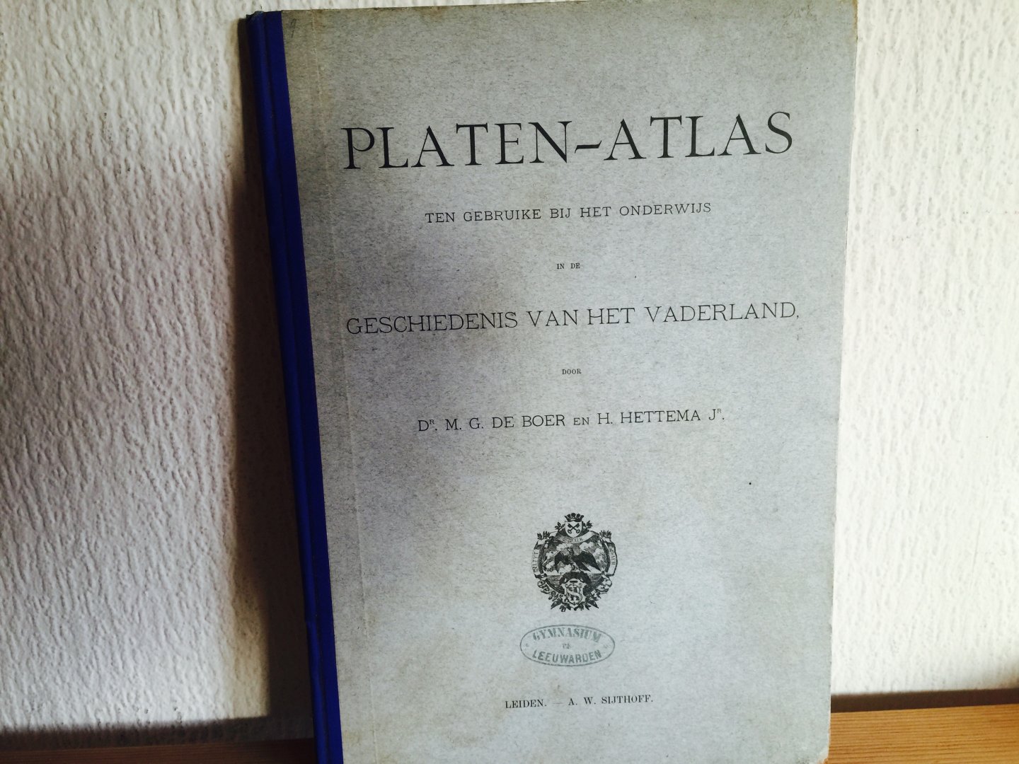 boer , Hettema - PLATEN ATLAS , geschiedenis van het Vaderland