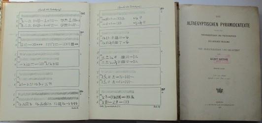 Sethe, K. - Die altaegyptischen Pyramidentexte nach den Papierabdrucken… 2 Vols (Pyr. 1-905 and 096-2217)