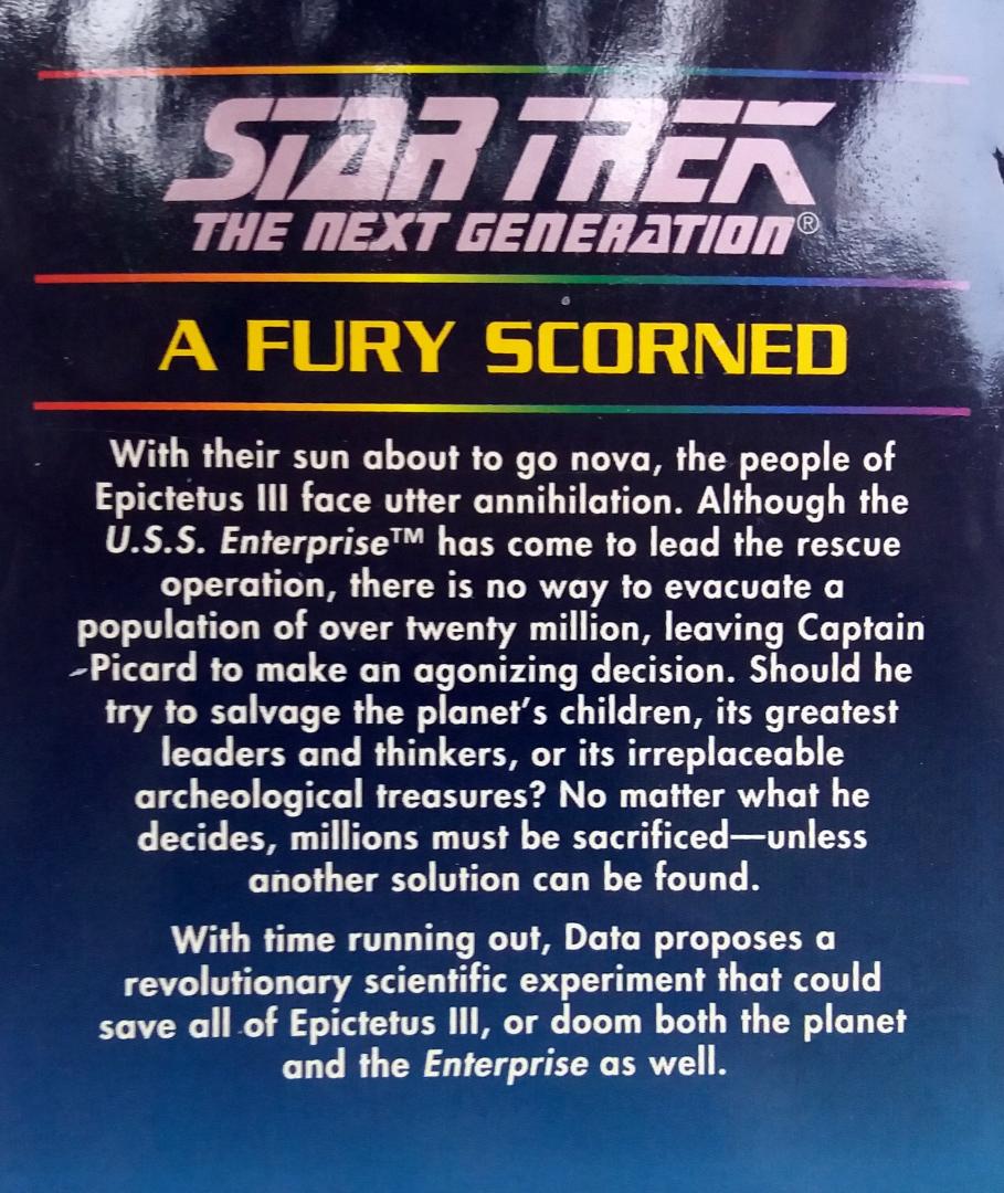 Sargent, Pamela - Zebrowski, George - A Fury Scorned (ENGELSTALIG) (Star Trek: The Next Generation 43)