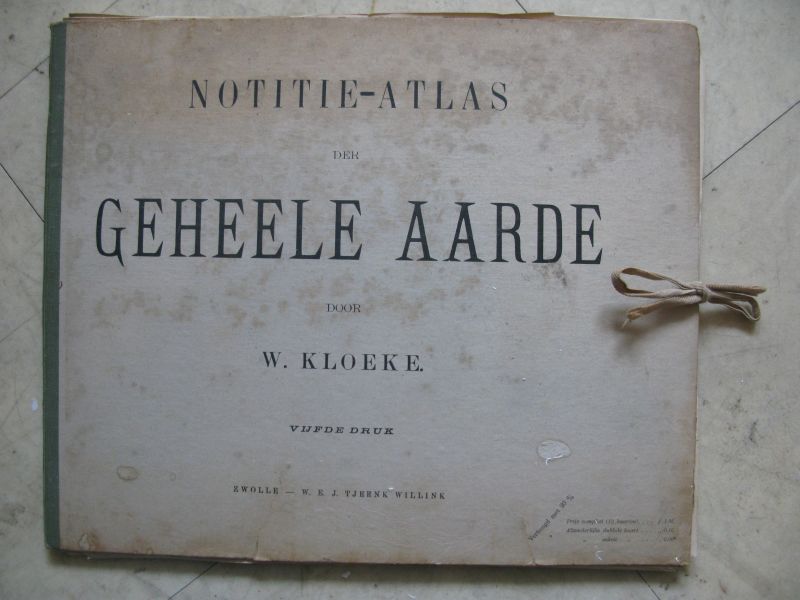 Kloeke, W. - Notitie-atlas der geheele aarde