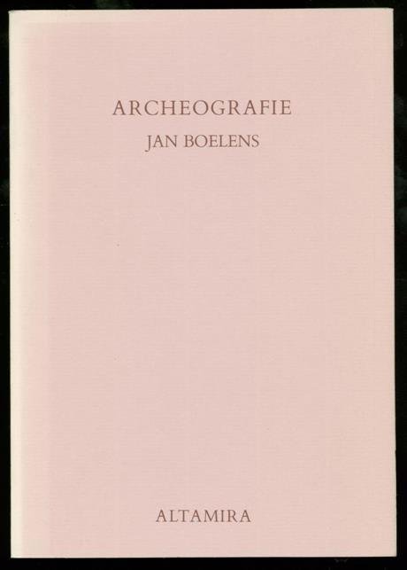 Boelens, Jan - Archeografie