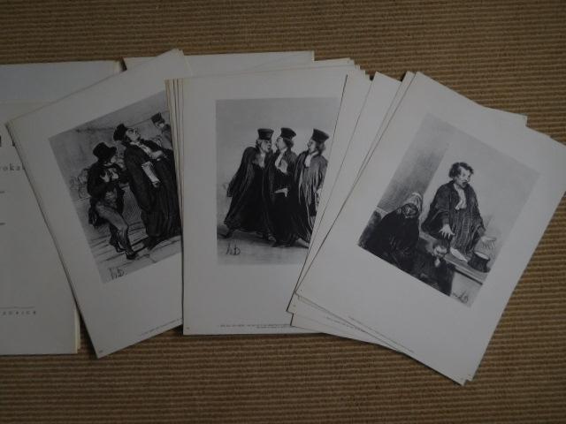Honoré Daumier - Richter und Advocaten, 16 Wiedergaben nach Original-Lithographien