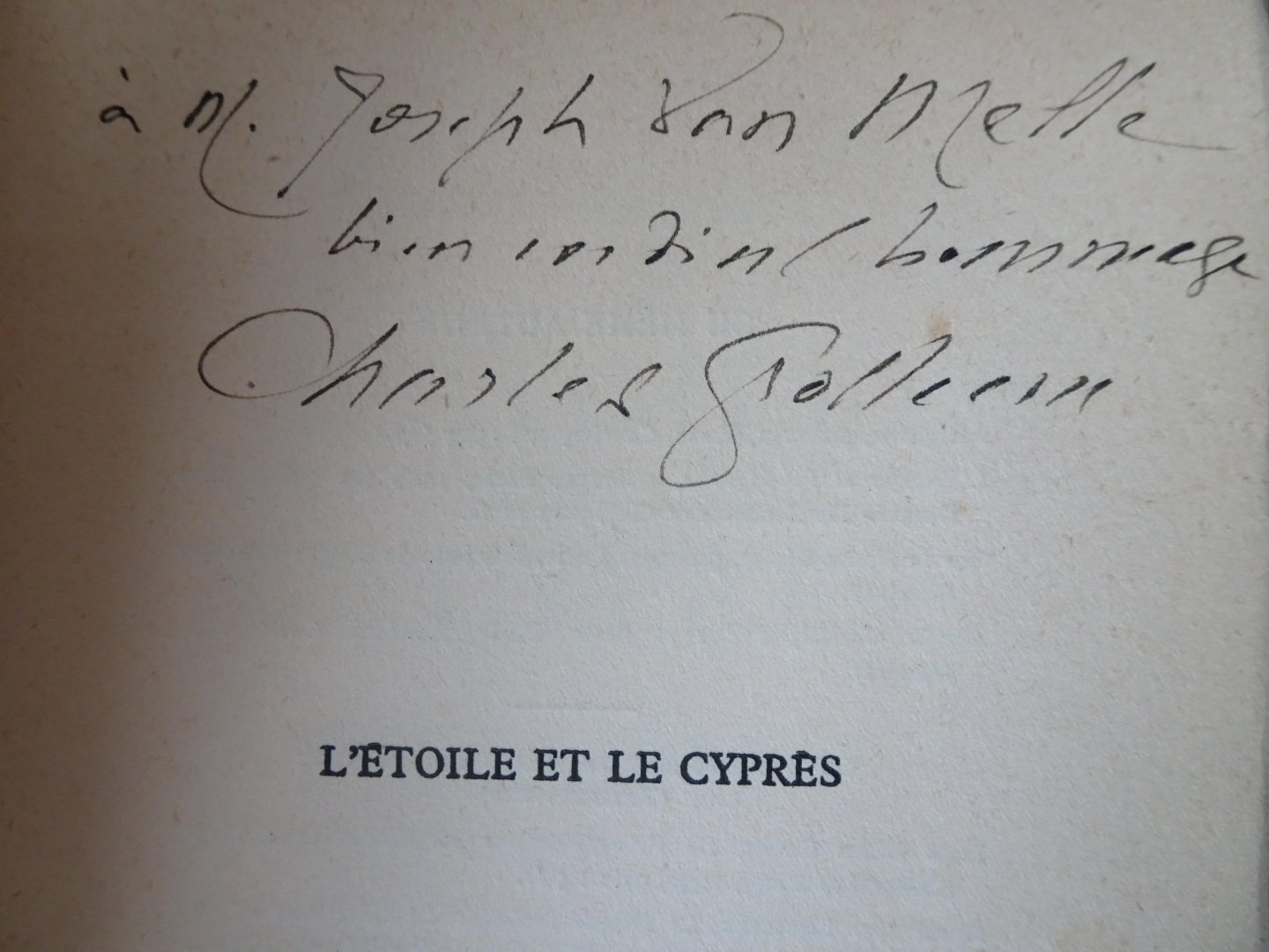 Grolleau, Charles - L'ÉTOILE et LE CYPRÈS