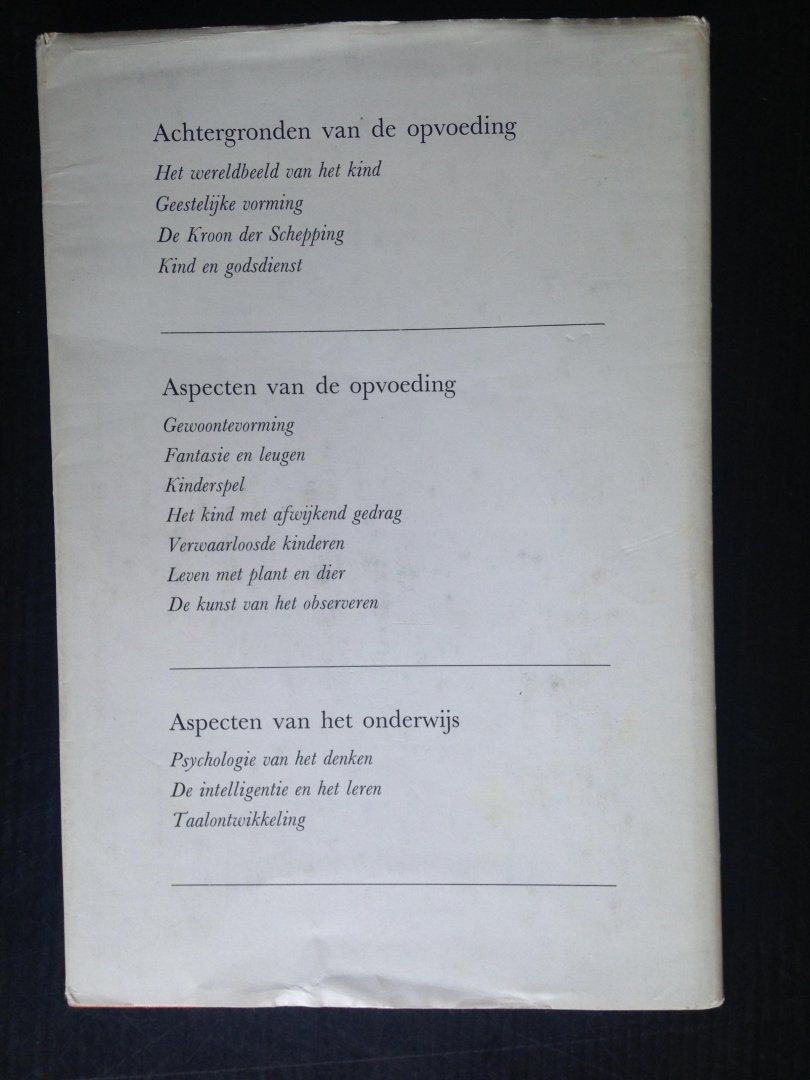 Bal ea, C. - De wereld van de kleuter, Achtergronden en aspecten van onderwijs en opvoeding