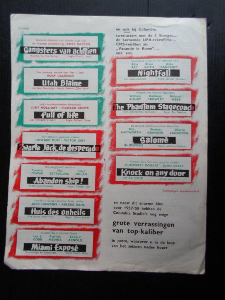  - Columbia’s International Films [Holland] NV