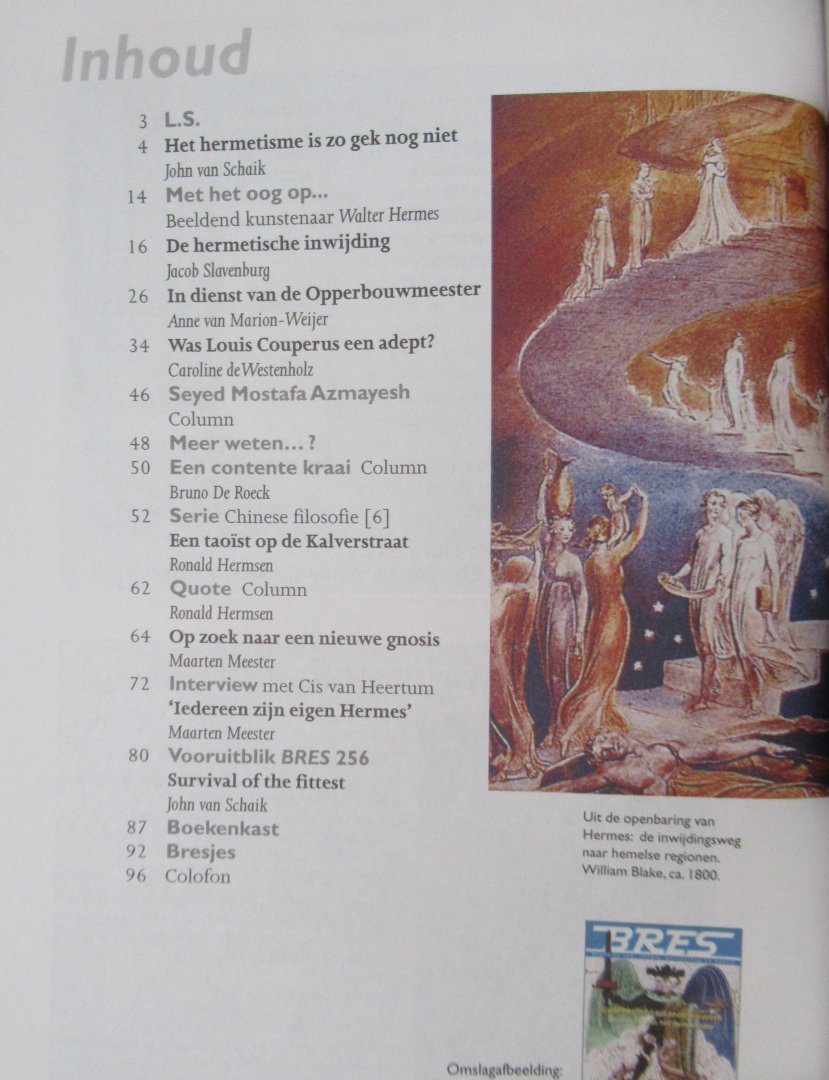 Schaik, John van e.a. - Bres, magazine voor religie, wetenschap en gnosis, nrs: 240; 244; 255; 258; 270; 276