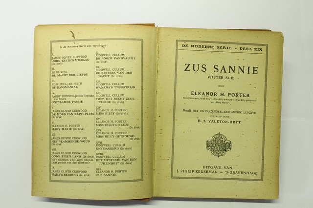 Porter, Eleanor H - Zeer Zeldzaam / Very rare - Zus Sannie (2 foto's)