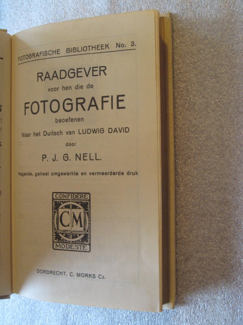Nell, P.J.G. - Raadgever voor hen die fotografie beoefenen