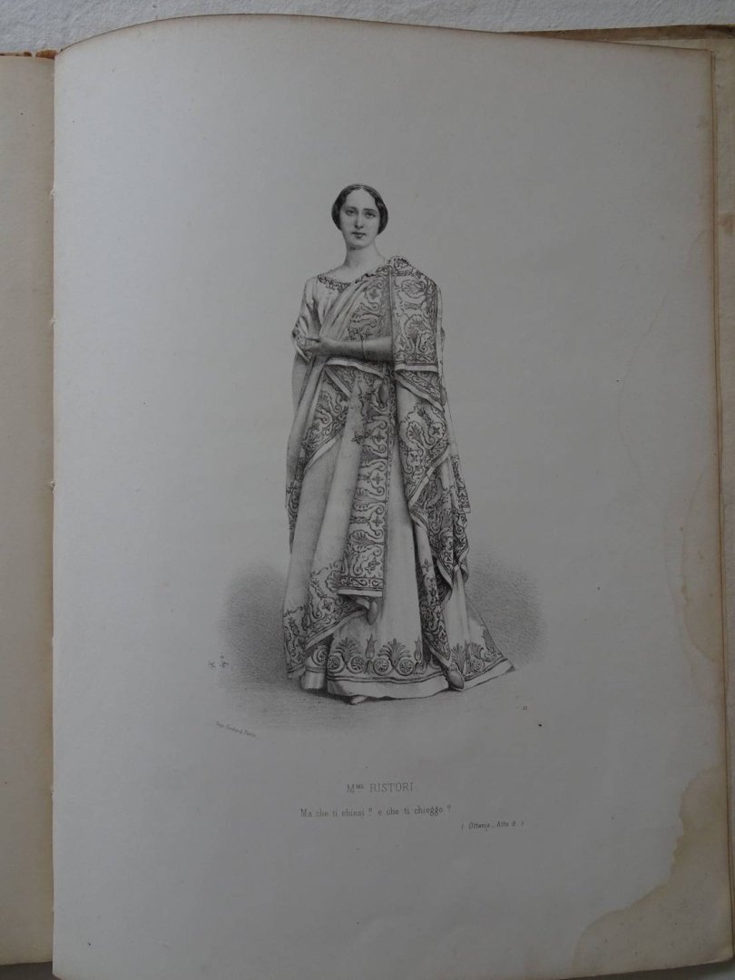 (Ristori, Adelaïde). - Adelaïde Ristori; Album artistique.