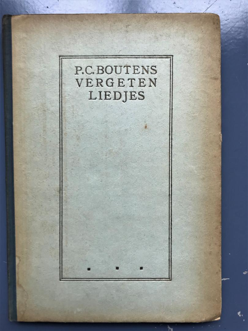 P.C. Boutens - Vergeten liedjes