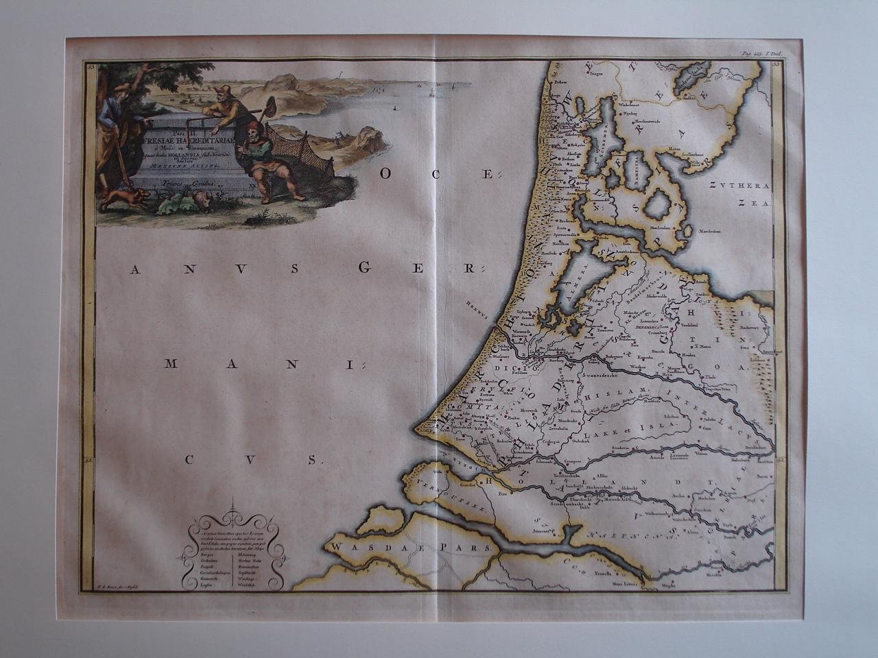 Holland. - Fresiae Haereditariae à Mosa in Kinnemum quae hodie Hollandia sub Henricis et Suevis. Auctore Mensone Alting.