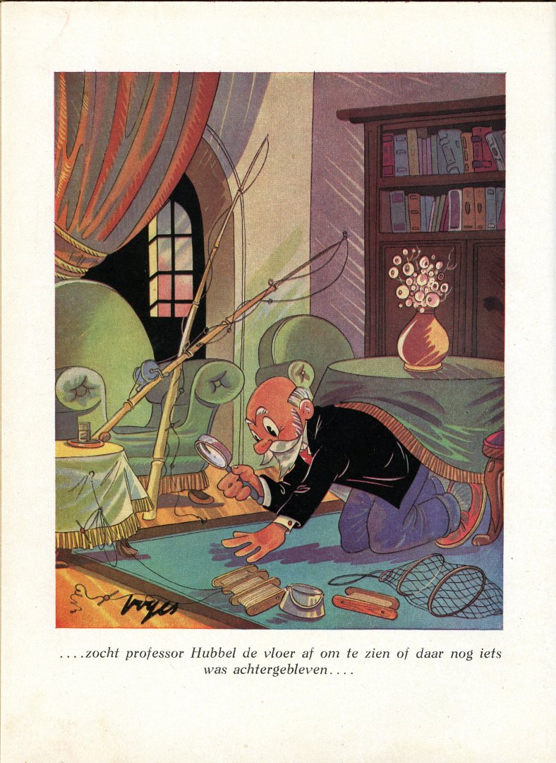 Geudeker, C.H. [illustr.: C. Voges] - Het vreselijke visavontuur van professor Hubbel