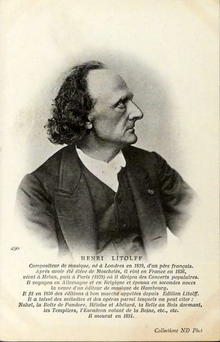 Litolff, Henry: - [Fotopostkarte]