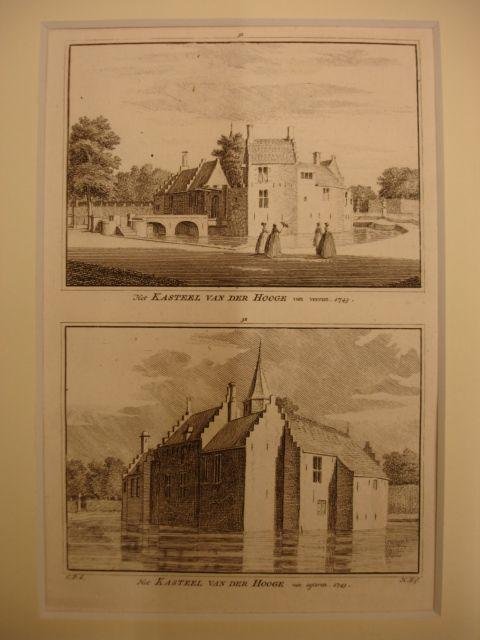 Middelburg. - Het Kasteel van der Hooge van vooren. - Het Kasteel van der Hooge van agteren.