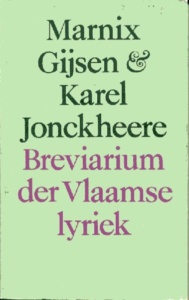 Gijsen, Marnix/ Jonckheere, Karel - Breviarium der Vlaamse Lyriek