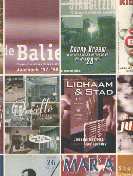 Brinkhuis, Martine e.a. (red.) - De Balie. Fragmenten uit een levend essay. Jaarboek '97/'98.