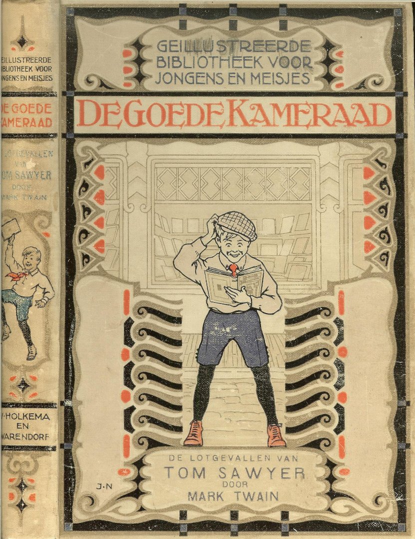 Mark Twain met Platen van Johan Braakensiek - De lotgevallen van Tom Sawyer (De goede Kameraad)