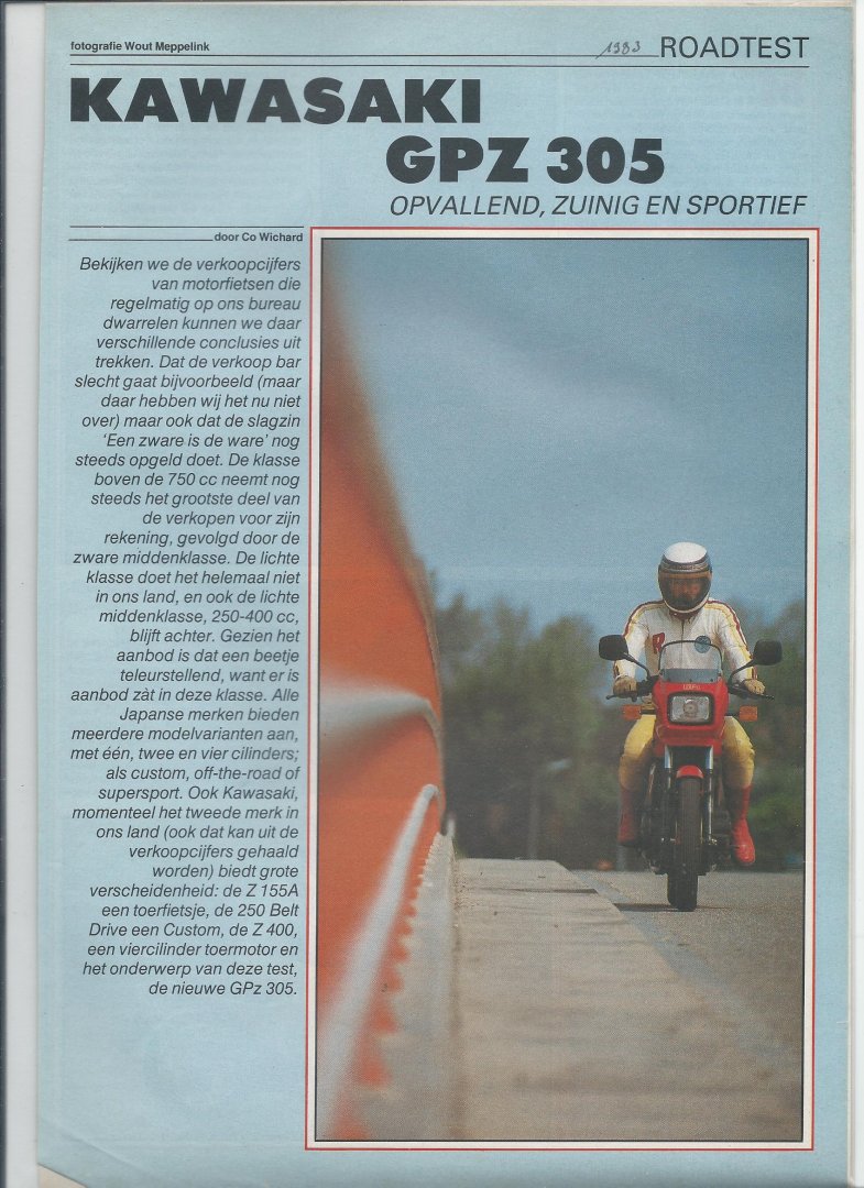 Wichard, Co - Kawasaki GPZ 305 - Roadtest