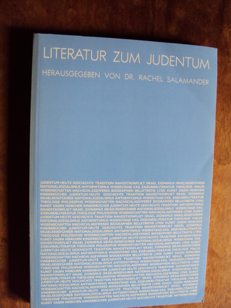 Salamander, Rachel (Hrsg.) - Literatur zum Judentum