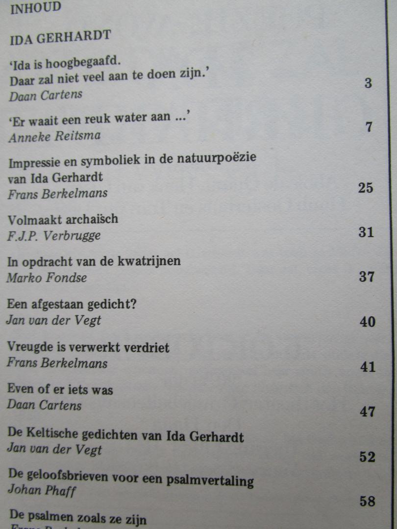 Ida Gerhardt  (magazine gewijd aan deze schrijfster) - BZZLLETIN 78; Ida Gerhardt