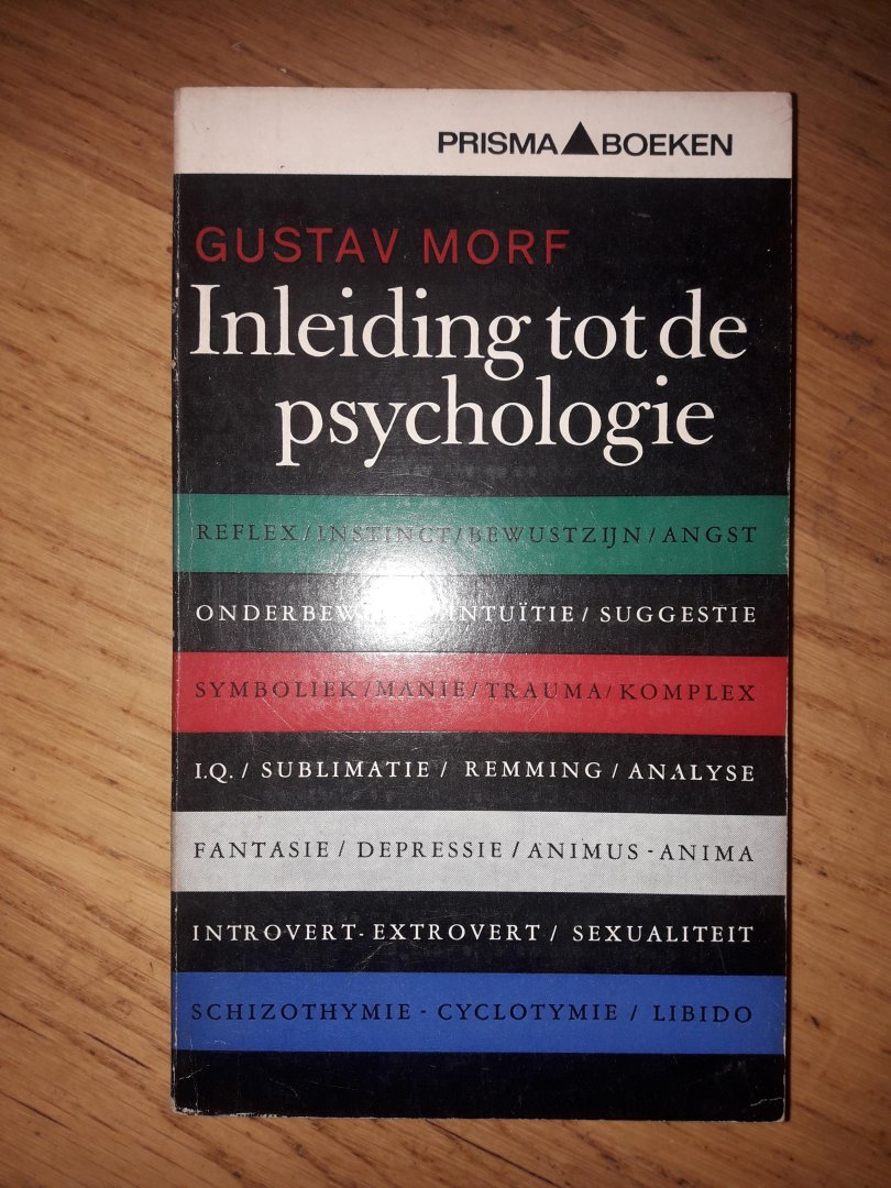 Morf, Gustav - Inleiding tot de psygologie