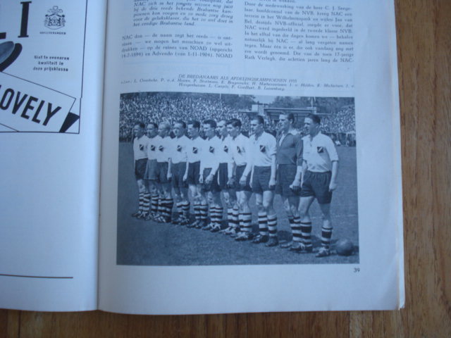 P.S.V N.A.C Willem 2 Eindhoven - Brabants Kampioenen kwartet 1954-1955