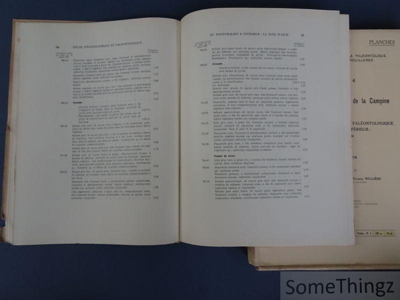 van Leckwyck, William. - Étude du gisement houiller de la Campine: contribution à l'étude stratigraphique et paléontologique du Westphalien B inférieur: la zone d'Asch. [2 volumes.]