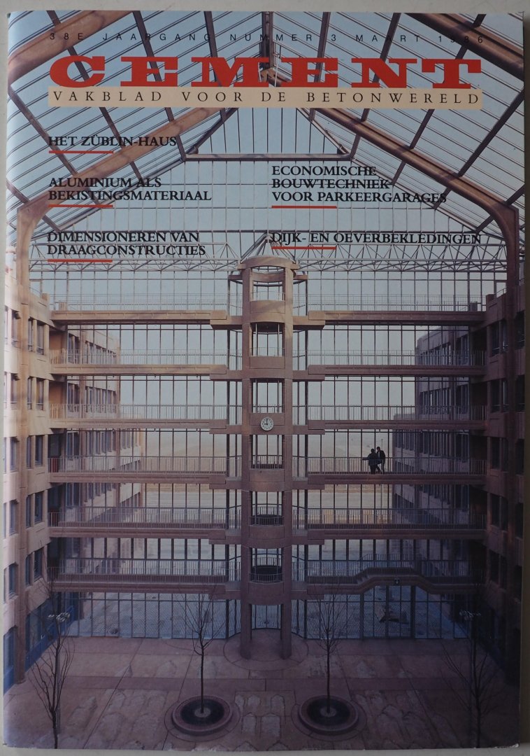 Vlugt B W van der e.a. - Cement Vakblad voor de betonwereld 38e jaargang nummer 3 maart 1986